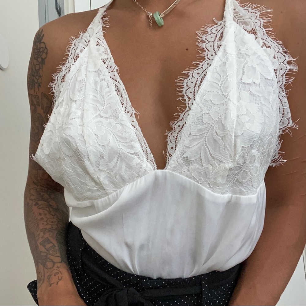 intimately free people lacy bodysuit.